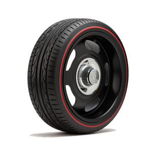 Installez des pneus pleins de 9 pouces - plus de crevaisons. modèle Solid  Tire CityZ 9.2 Inch Red Line